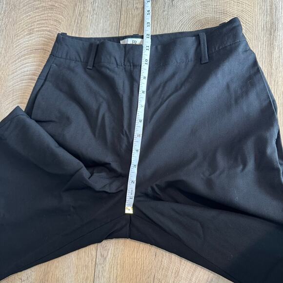 Banana Republic High Rise Modern Straight Siena Italian Wool Pant Black 4 - Picture 10 of 11